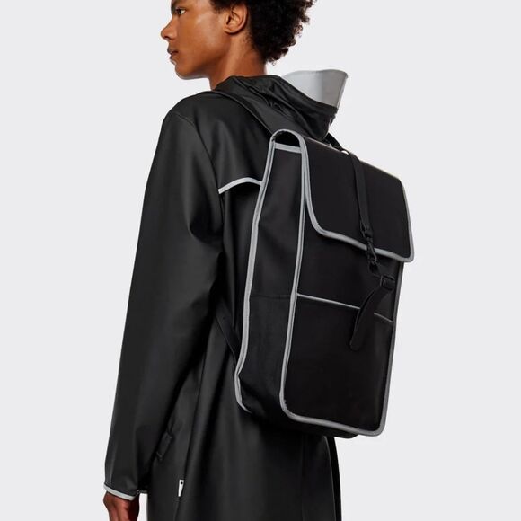 RAINS BACKPACK - BLACK REFLECTIVE - Picture 7 of 10